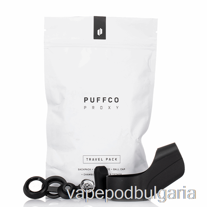 Vape 10000 Дръпки Puffco Proxy Travel Pack Black